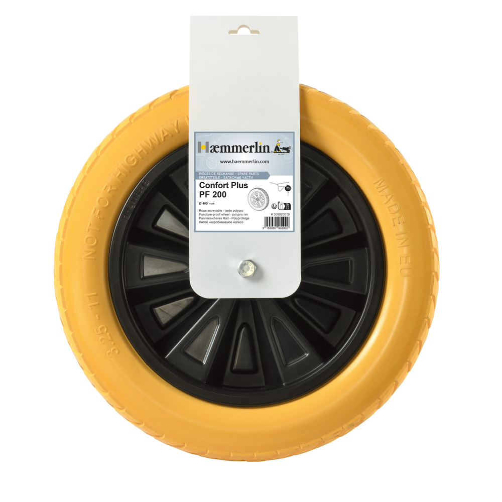 Roue de brouette increvable PF200 HAEMMERLIN - 309020010