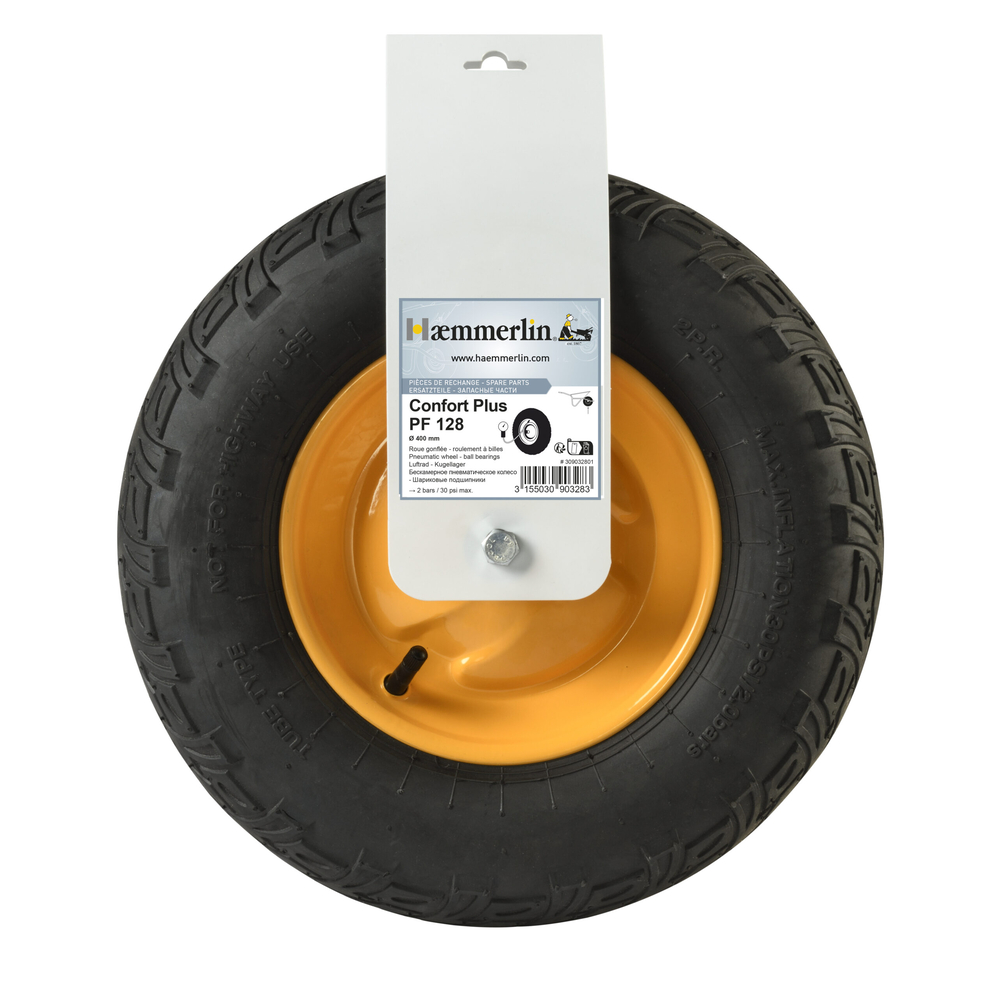 Roue Gonflée Haemmerlin PF128 D400 mm - 309032801