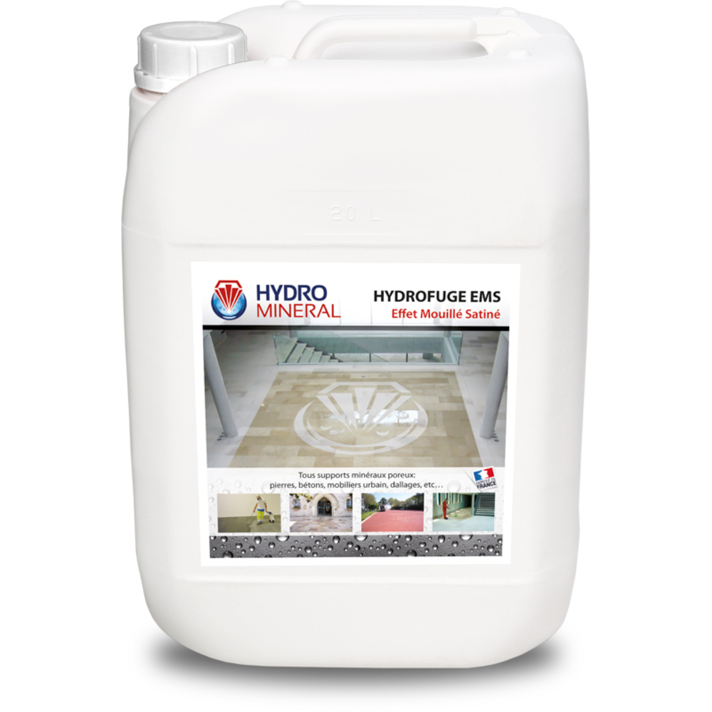 Produit organique Hydrofuge Effet mouillé satiné tous supports 20 L HYDRO MINERAL - HEMS20
