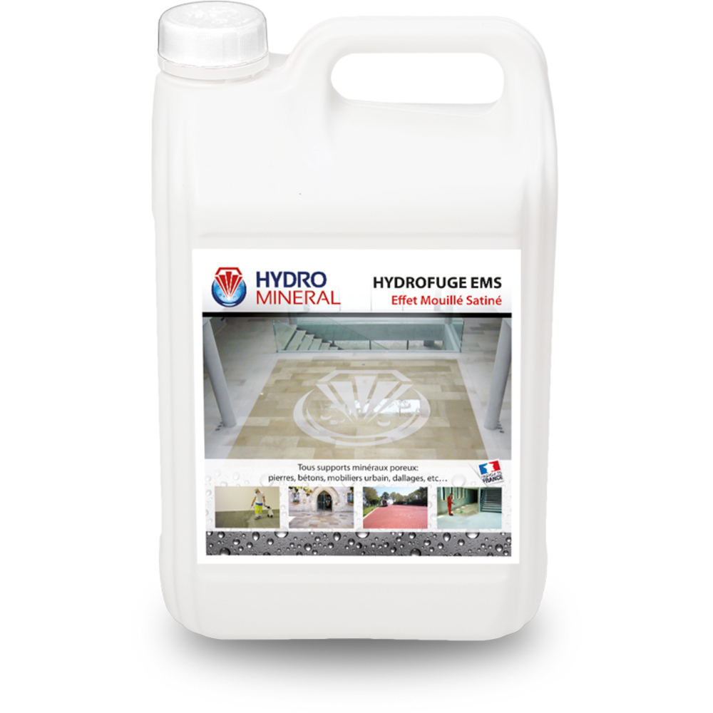 Produit organique Hydrofuge Effet mouillé satiné tous supports 5 L HYDRO MINERAL - HEMS5