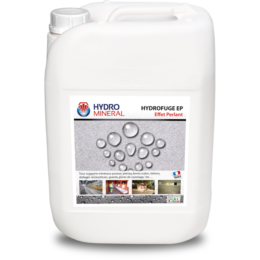Produit organique Hydrofuge Effet perlant tous supports 20 L HYDRO MINERAL - HEP20