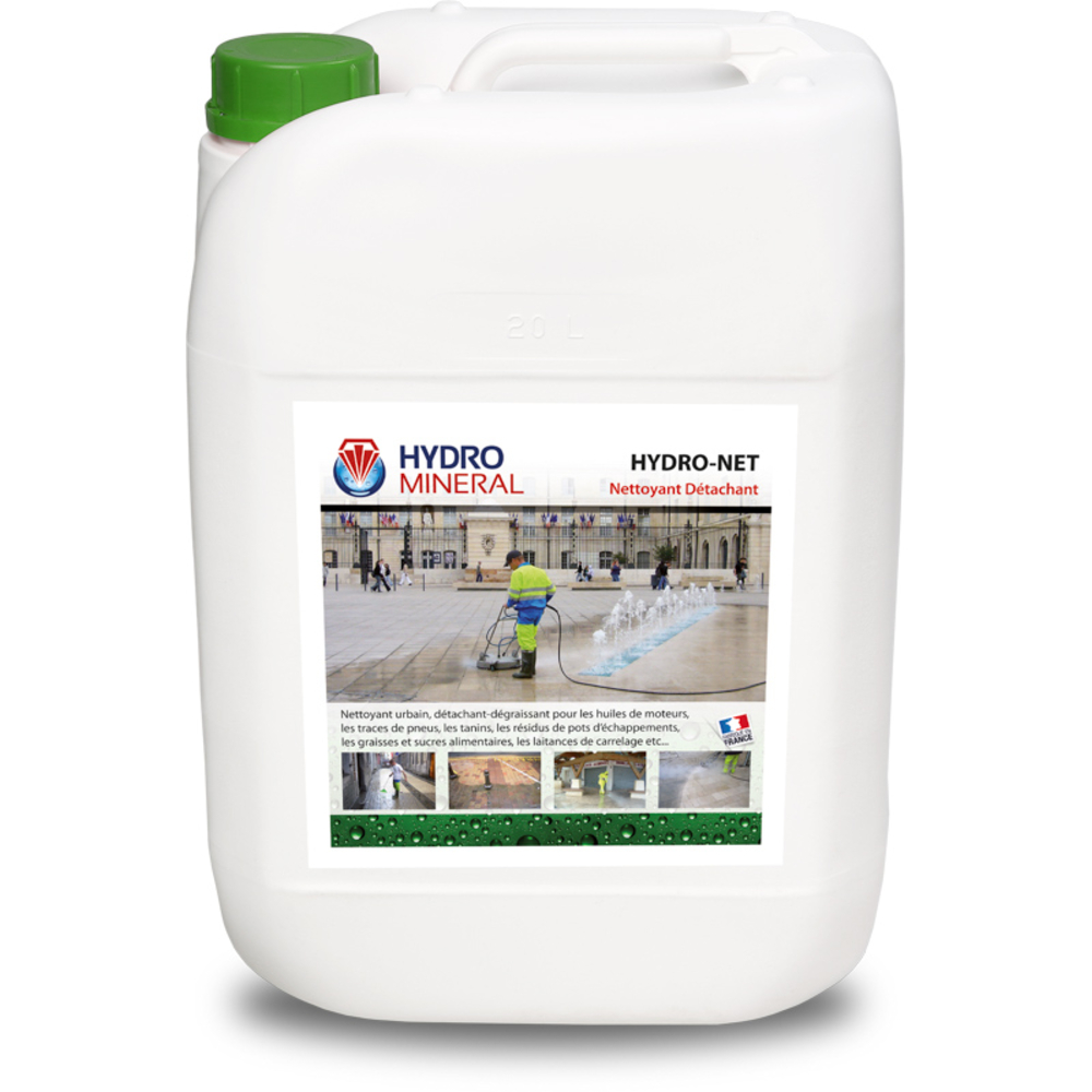 Bidon nettoyant puissant décapant,détachant et dégraissant sols poreux urbains 20 L HYDRO MINERAL - HN20
