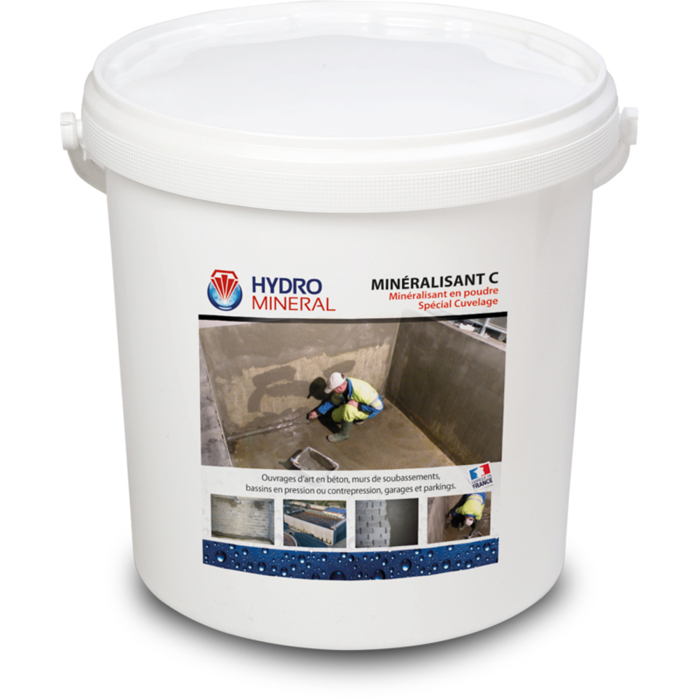 Seau Minéralisant C de cuvelage Hydrofuge 10 L HYDRO MINERAL - MC10