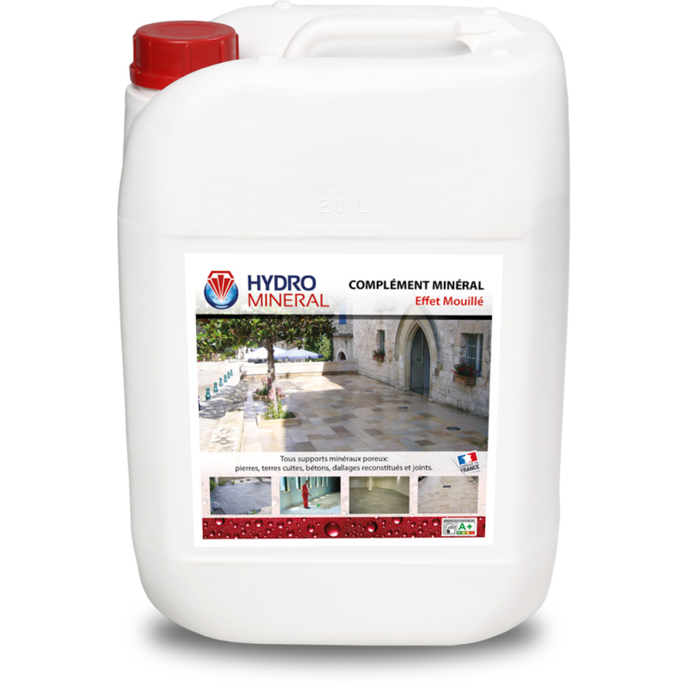 Bidon Complément minéral EFFET MOUILLE Hydrofuge Tous Supports 20 L HYDRO MINERAL - MOEM20