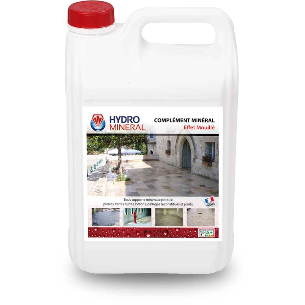 Bidon Complément minéral EFFET MOUILLE Hydrofuge Tous Supports 5 L HYDRO MINERAL - MOEM5