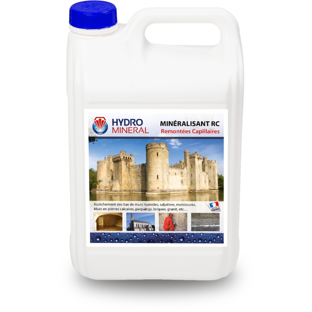 Bidon Minéralisant RC Remontée capillaires Hydrofuge 5 L HYDRO MINERAL - MRC5