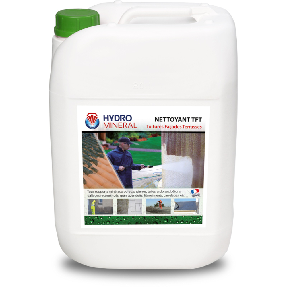 Bidon nettoyant Toitures, terrasses et façades NTFT 20 L HYDRO MINERAL - NTFT20