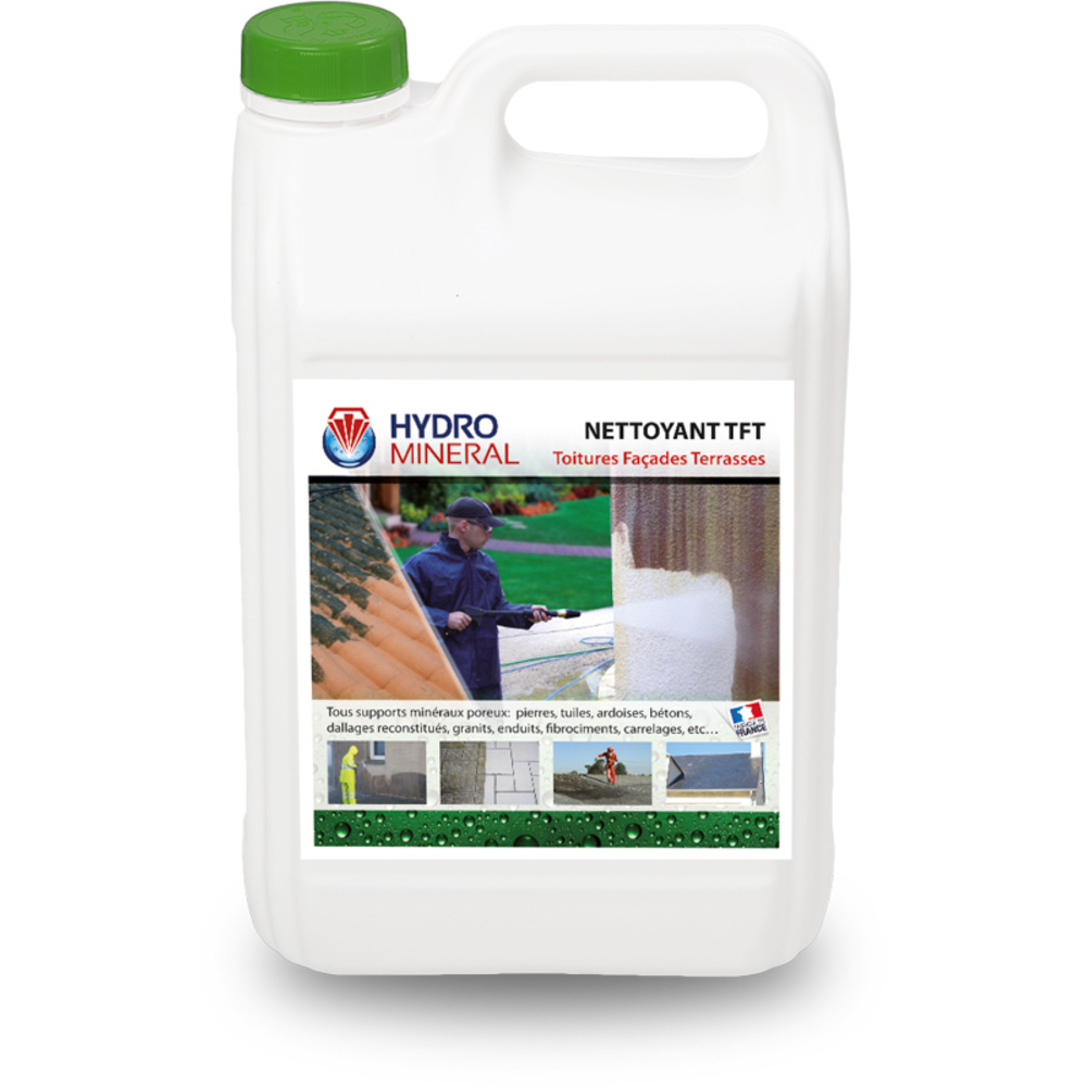 Bidon nettoyant Toitures, terrasses et façades NTFT 5 L HYDRO MINERAL - NTFT5