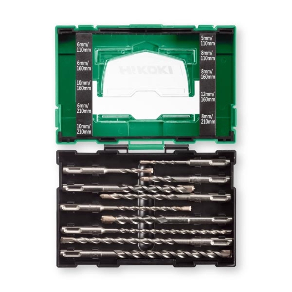 Jeu de 10 forets SDS-PLUS (BOX III) - HIKOKI - 40030030