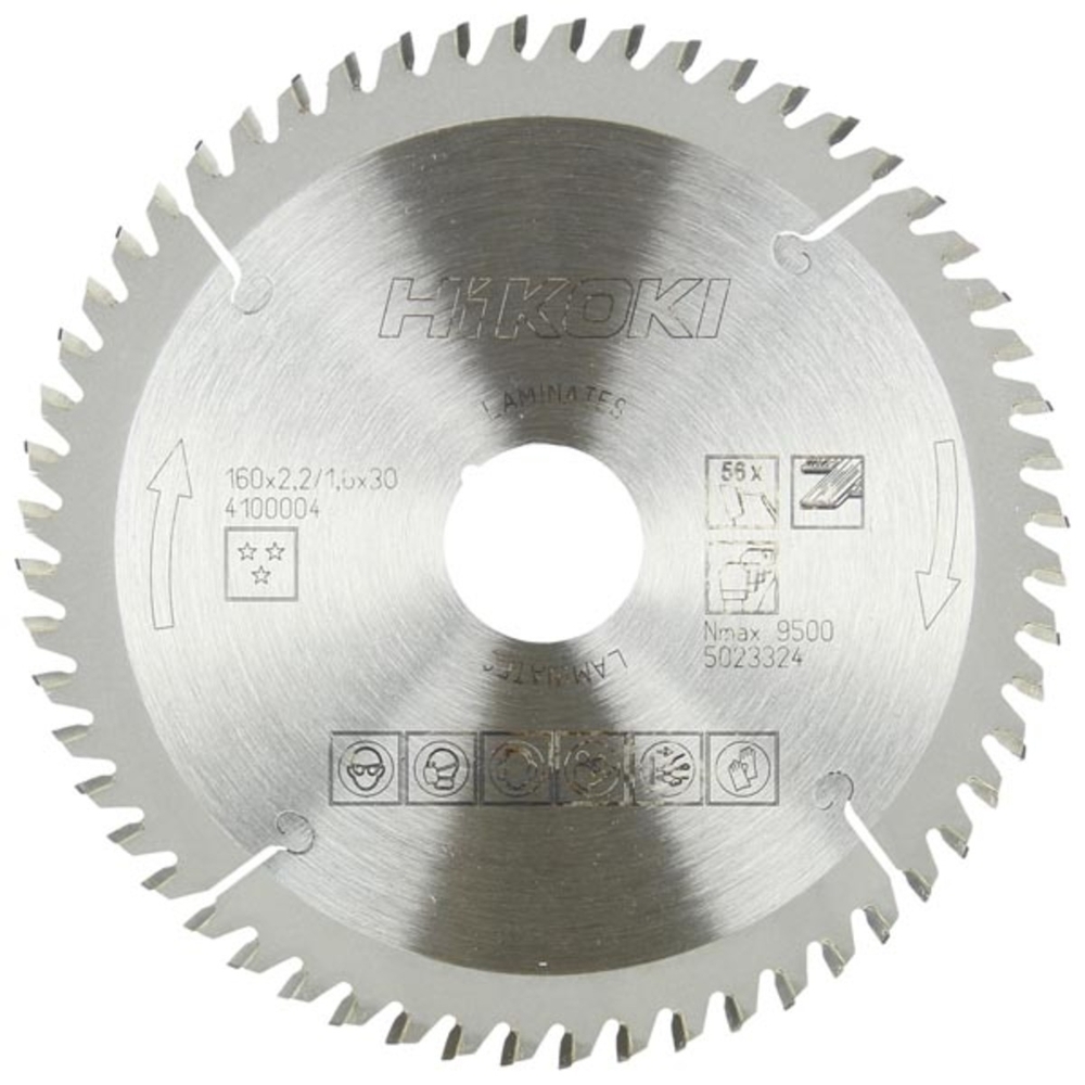 Lame de scie pour stratifié et mélamine 160x20 Z56 - HIKOKI - 4100002
