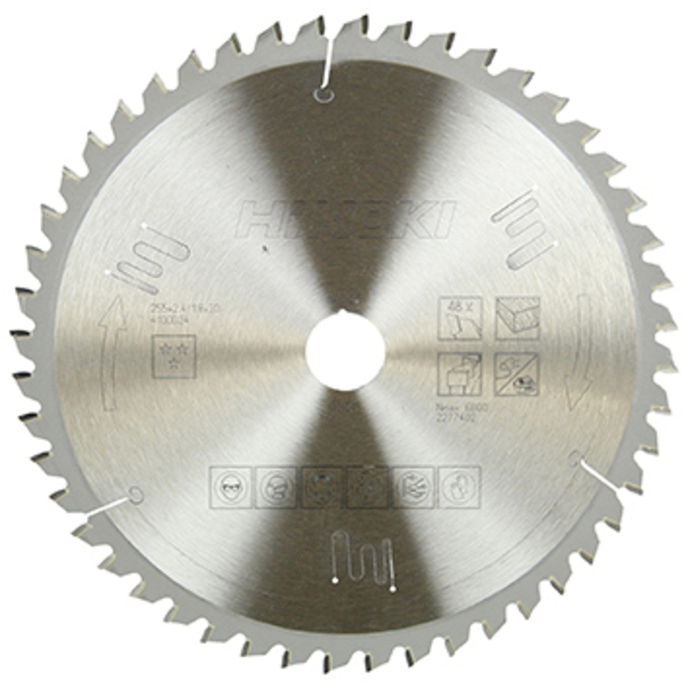 Lame de scie pour bois 255 x 30 x 1,8 mm, 48 dents - HIKOKI - 4100024
