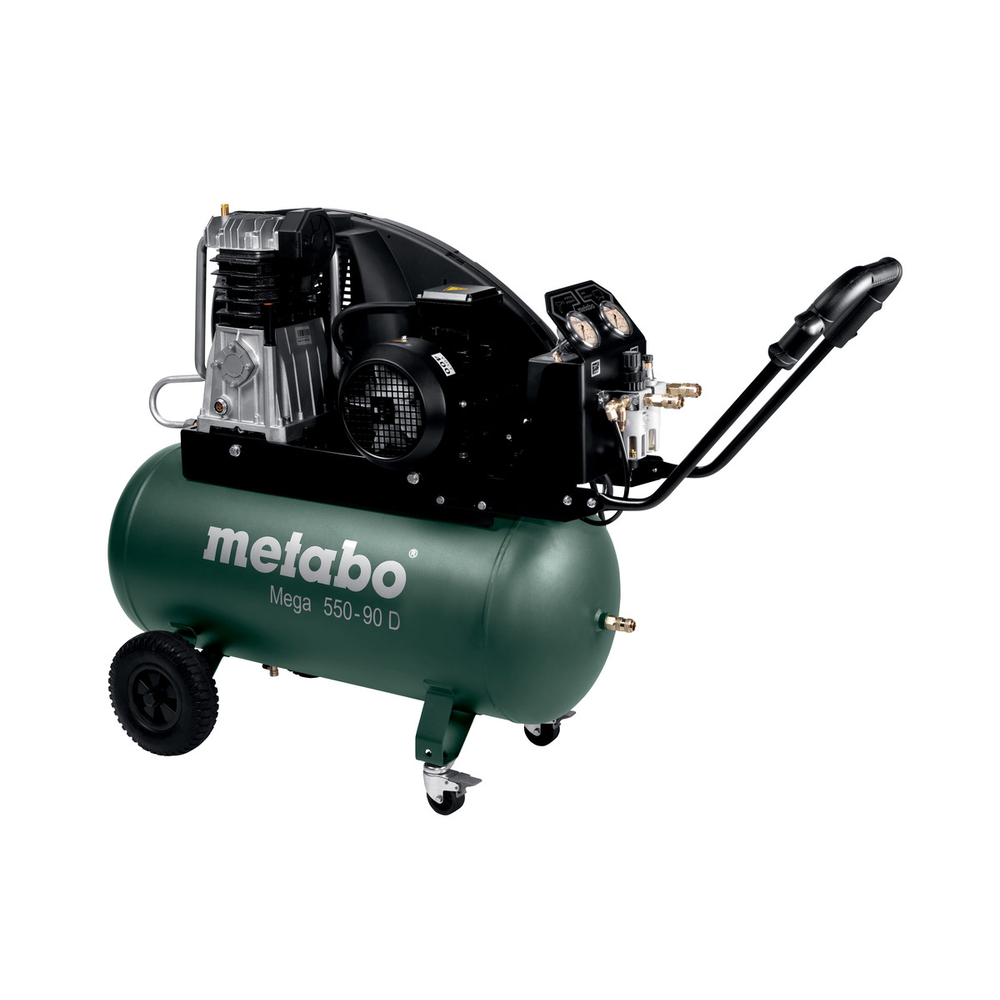 Compresseur METABO triphasé 90l 11bar 4bar Mega 550-90 D 601540000