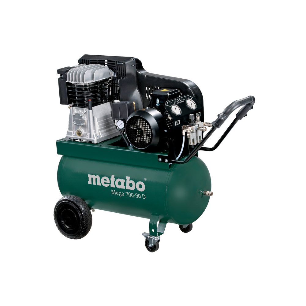 Compresseur METABO triphasé 90l 11bar 5cv Mega 700-90 D 601542000