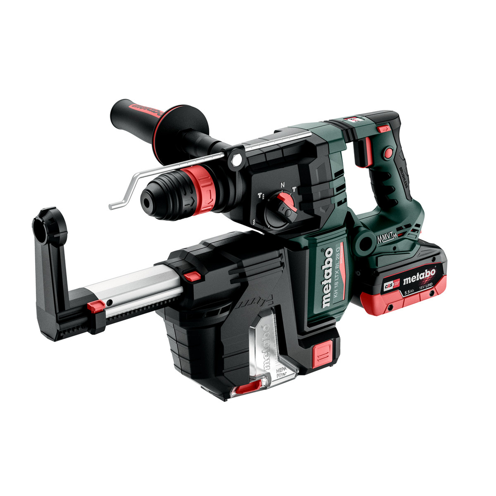 Marteau perforateur burineur 18 V KH 18 LTX 28 BL Quick + ISA 18 LTX 28  - METABO - 601715930