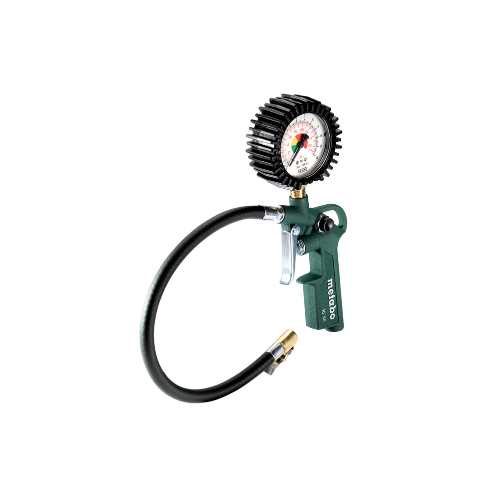 Pistolet gonflage pneus + manomètre air comprimé RF 60 - METABO - 602233000