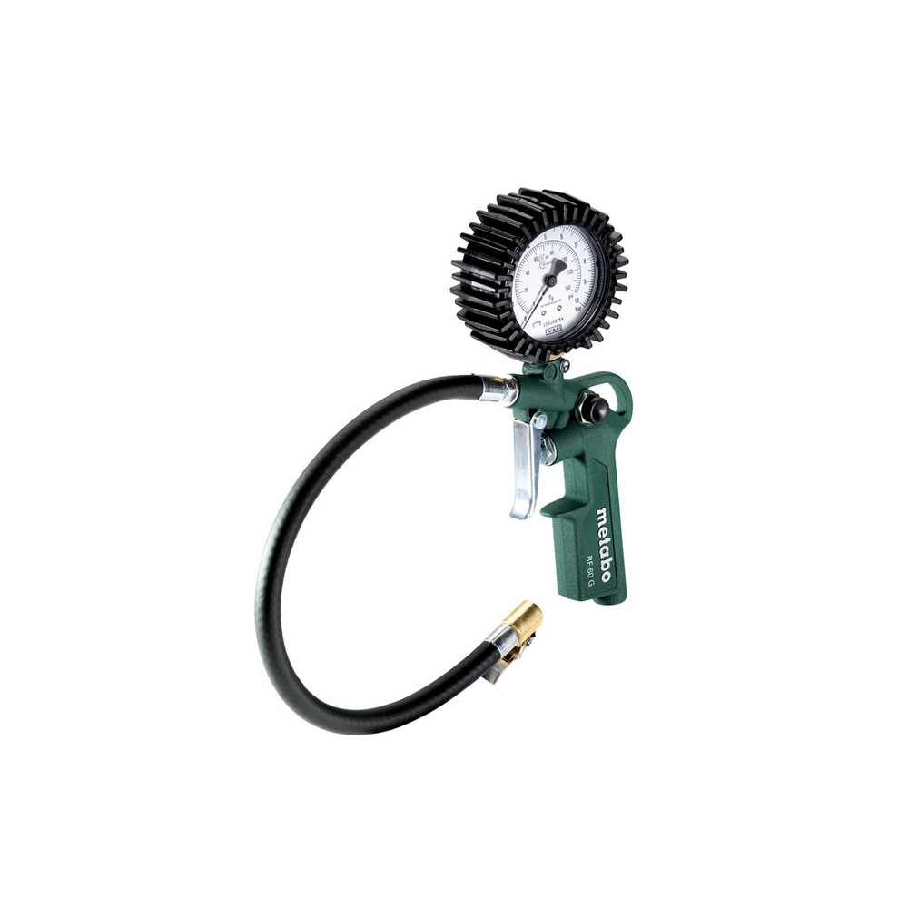 Pistolet gonflage pneus + manomètre air comprimé RF 60 G - METABO - 602234000