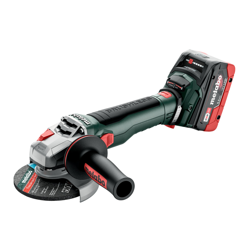 Meuleuse 125 mm 18 V WB 18 LT BL 11-125 Quick  - METABO - 613054660