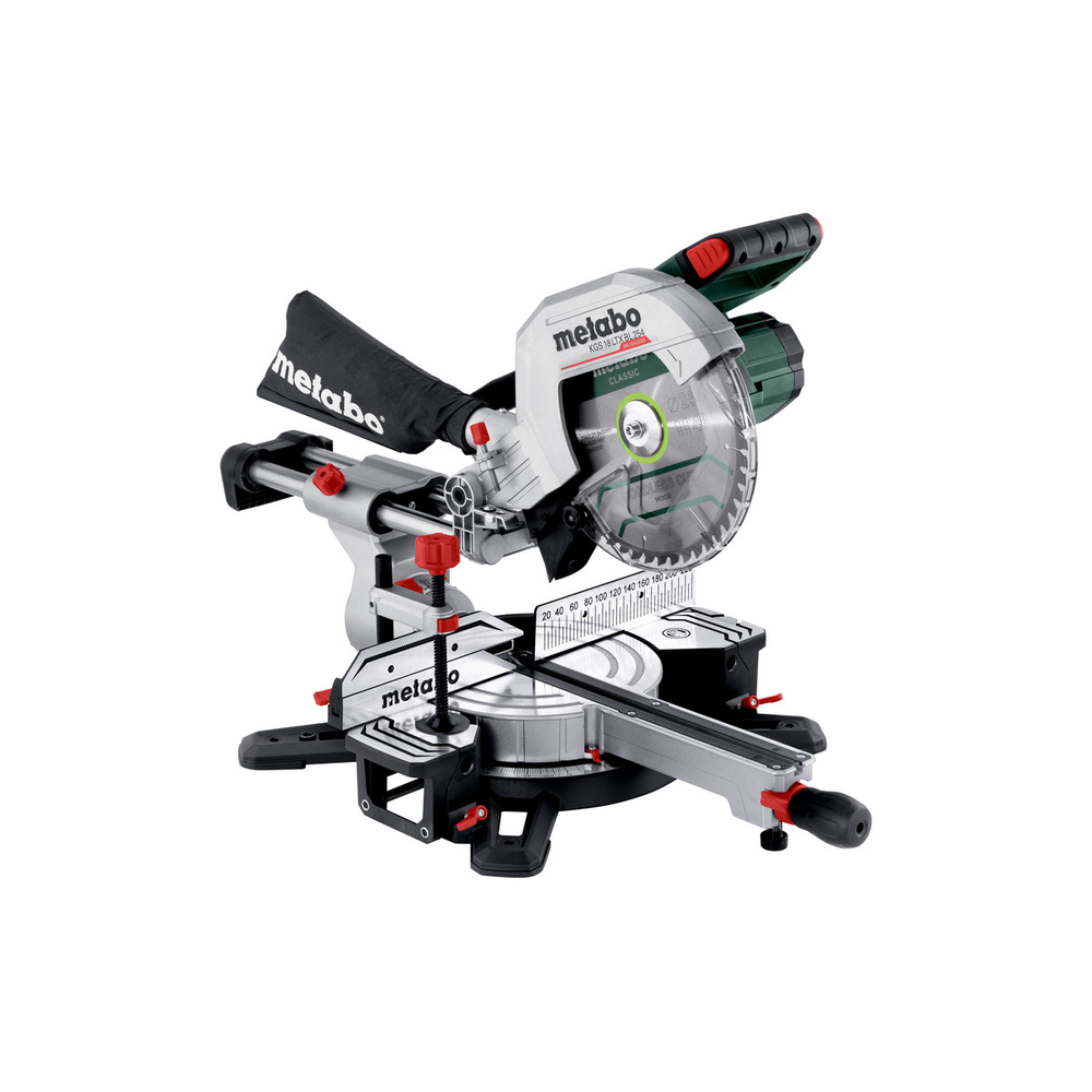 Scie à onglets radiale 18 V KGS 18 LTX BL 254 - METABO - 614254850