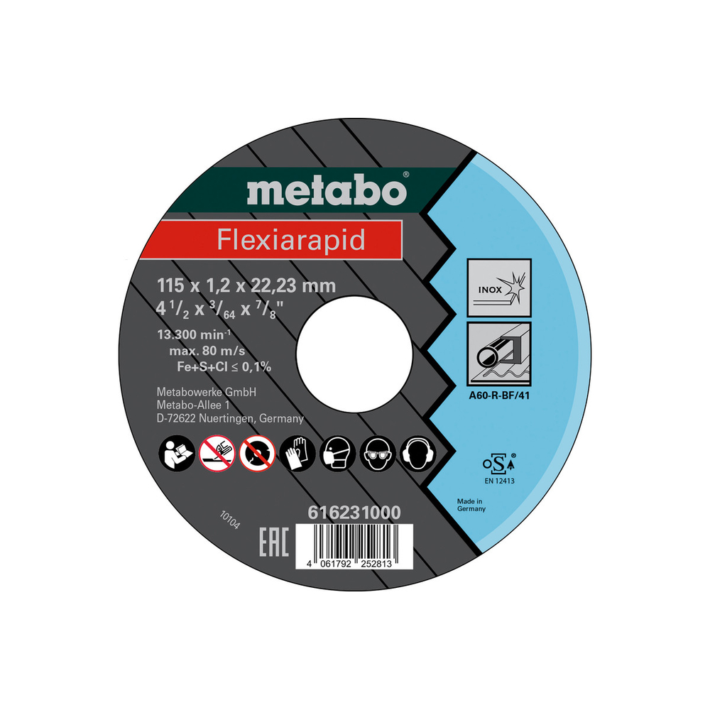 Flexiarapid 115x1,2x22,23 Inox, TF 41 - METABO - 616231000