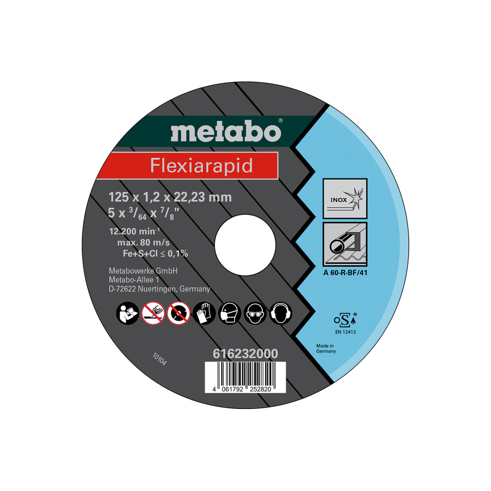 Flexiarapid 125x1,2x22,23 Inox, TF 41 - METABO - 616232000