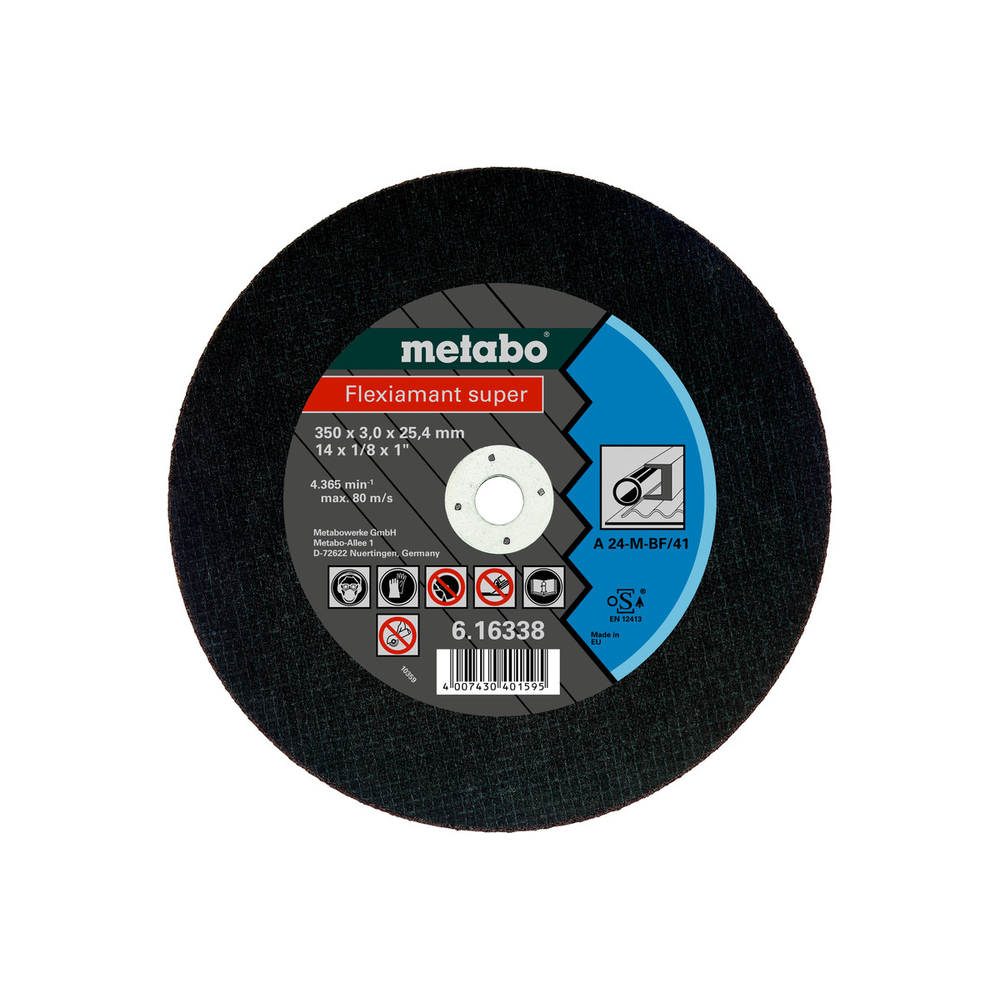 Flexiamant super 350 x 3,0 x 25,4 acier, TF 41 - METABO - 616338000