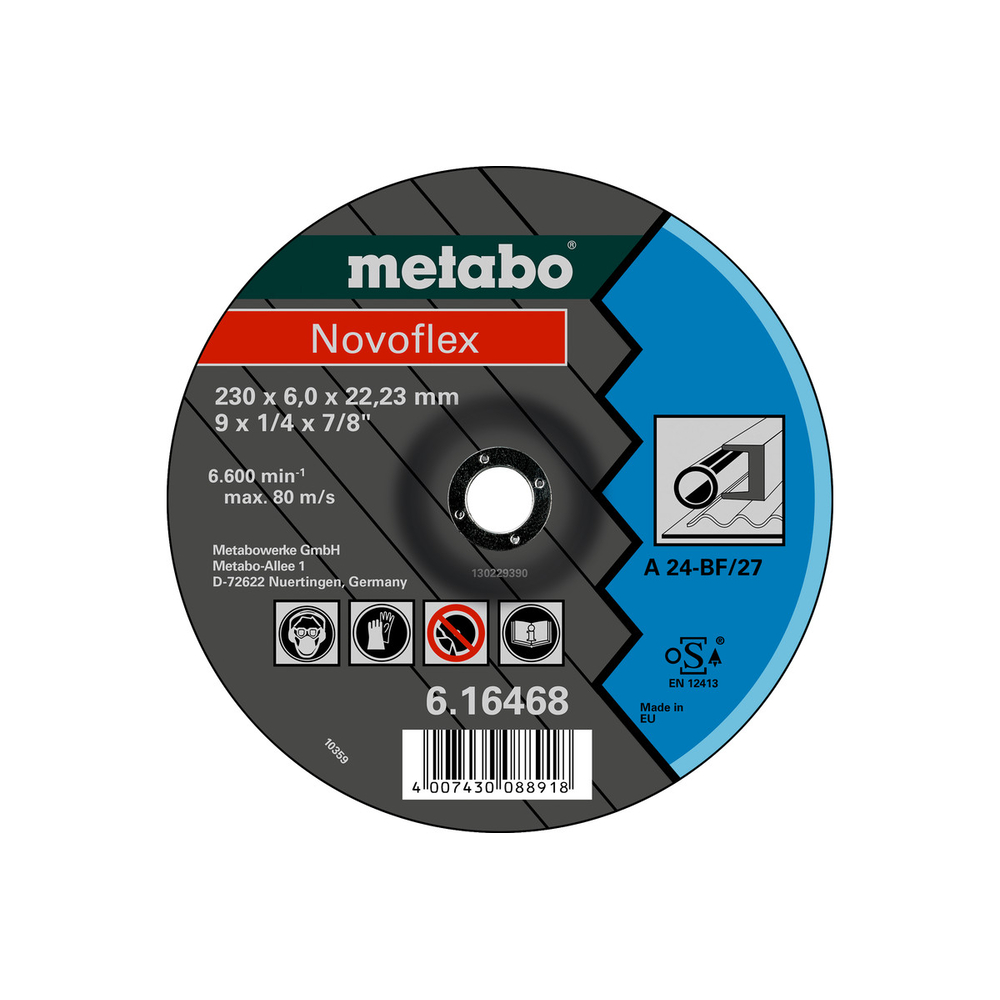 Novoflex 115 x 6,0 x 22,23 acier, SF 27 - METABO - 616460000