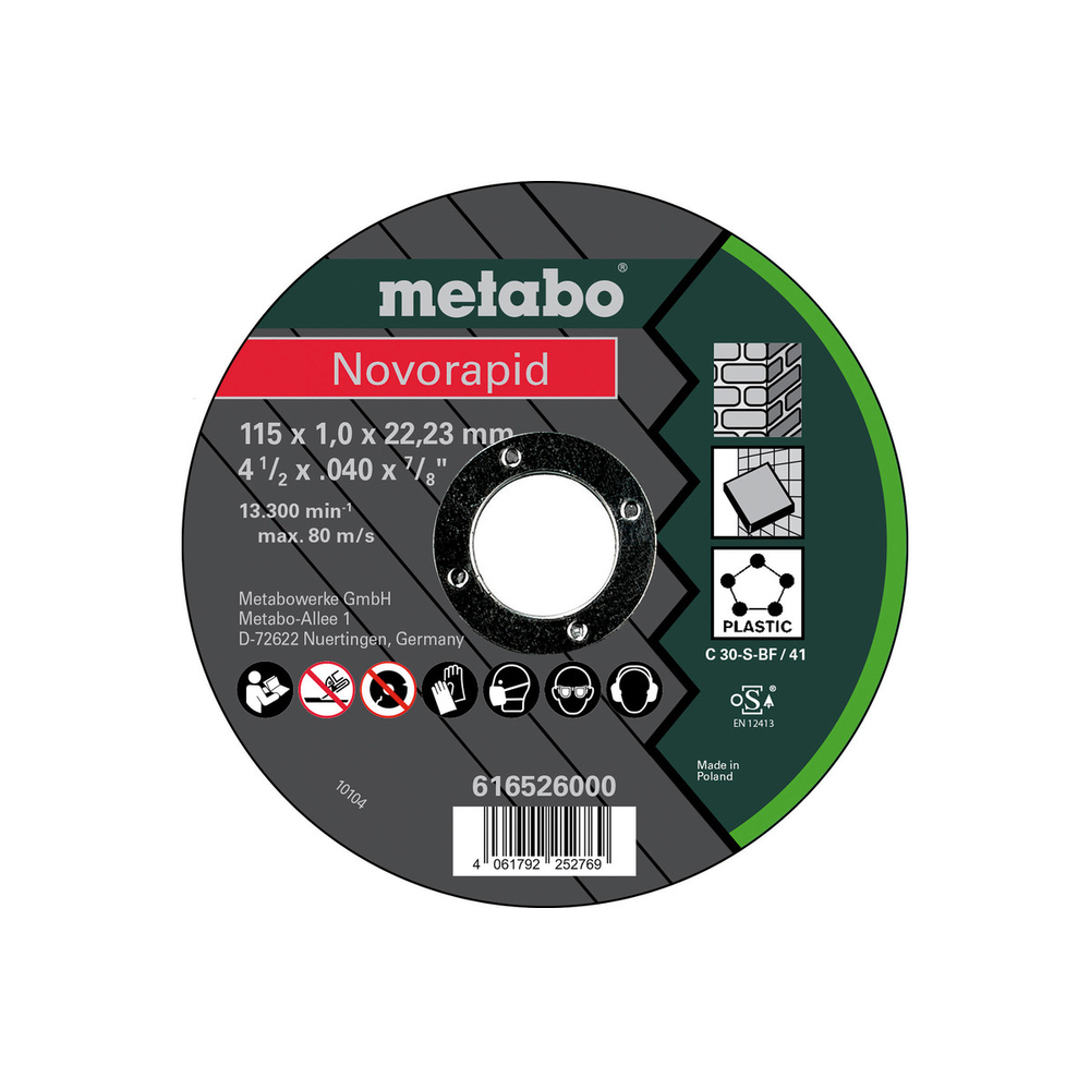 Novorapid 115x1,0x22,2 Universal, TF41 - METABO - 616526000