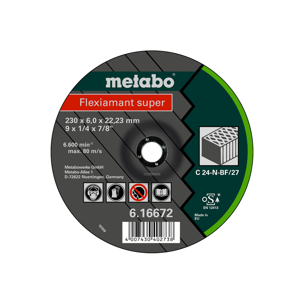 Flexiamant super 230 x 6,0 x 22,23 pierre, SF 27 - METABO - 616672000