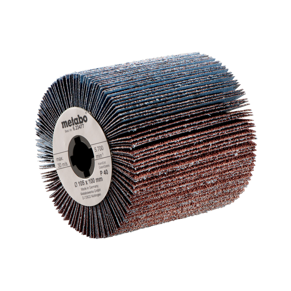 Roue abrasive à lamelles 105x100 mm, P 60 - METABO - 623513000