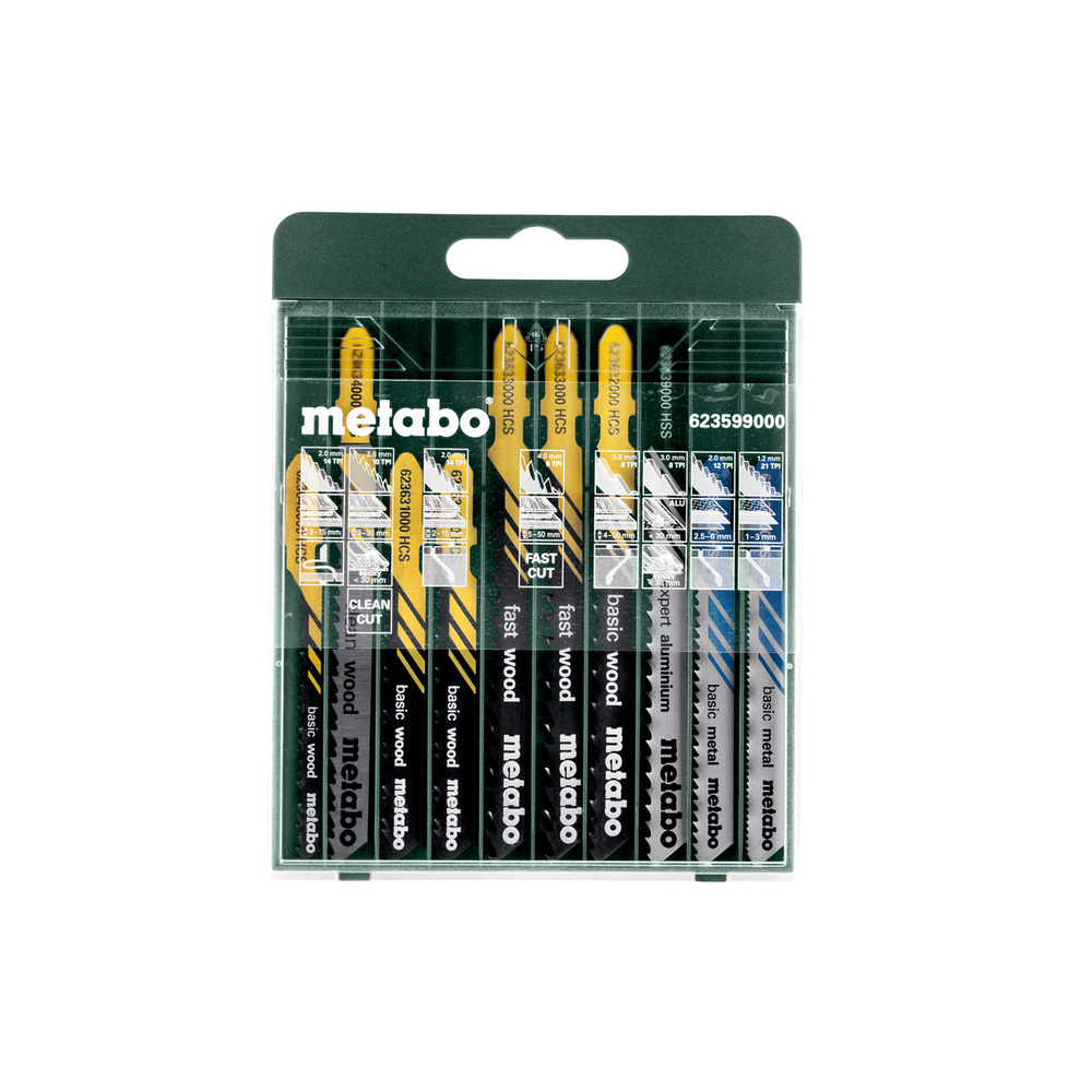 Assortiment de lames de scies sauteuses - SP, 10 pièces - METABO - 623599000