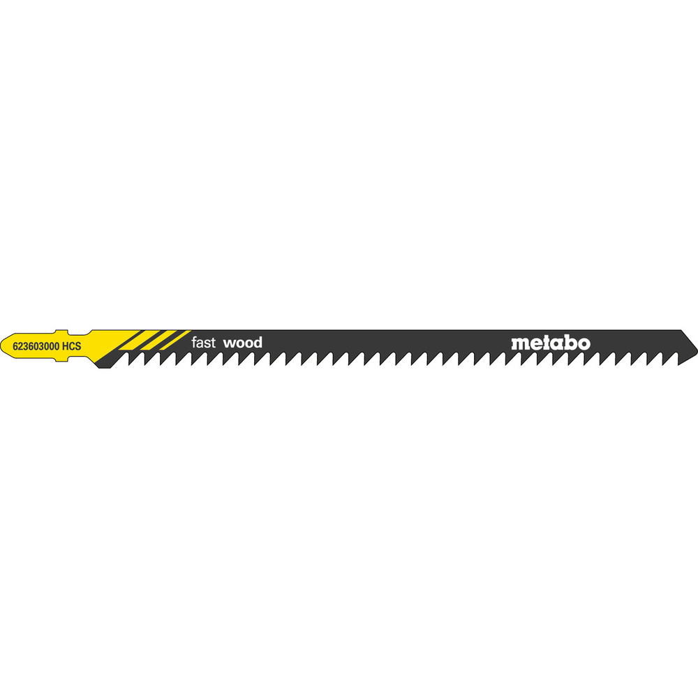 5 lames de scie sauteuse « fast wood » 155/ 4,0 mm - METABO - 623603000