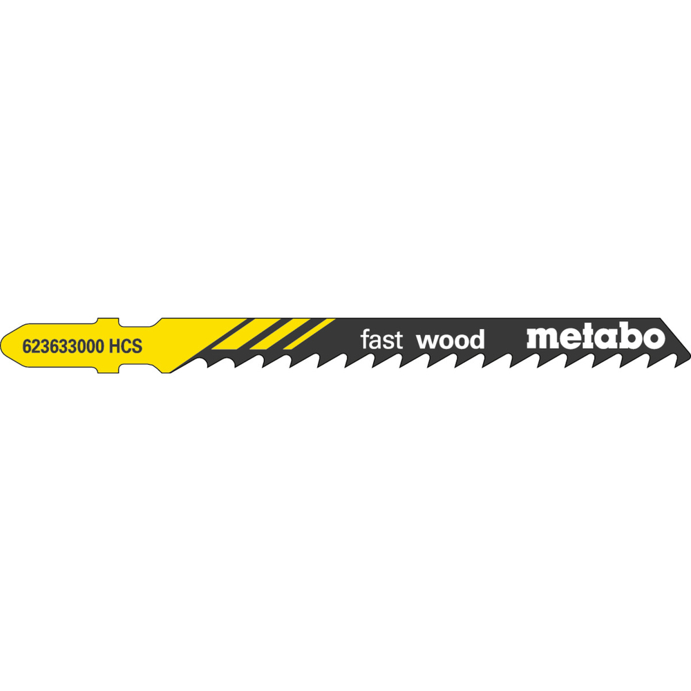 5 lames de scie sauteuse « fast wood » 74/ 4,0 mm - METABO - 623633000