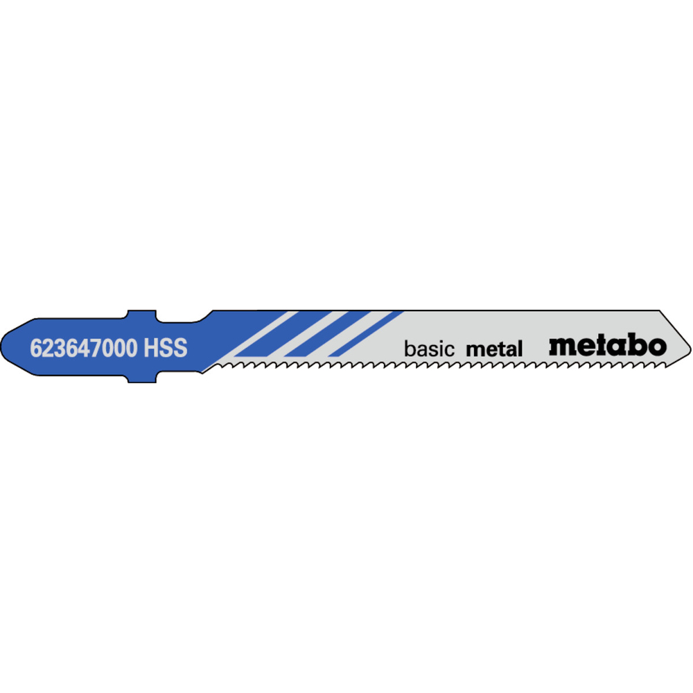 5 lames de scie sauteuse « basic metal » 51/ 1,2 mm - METABO - 623647000