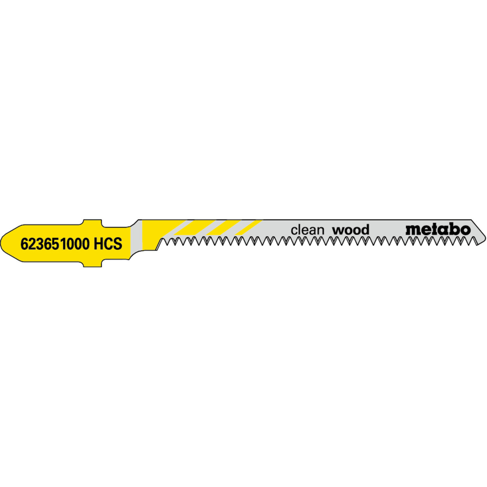 5 lames de scie sauteuse « clean wood » 57/ 1,4 mm - METABO - 623651000