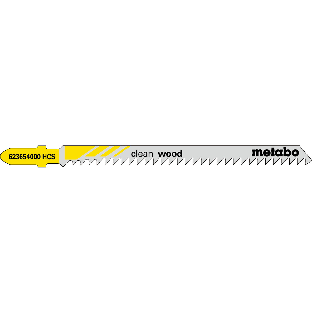 5 lames de scie sauteuse « clean wood » 91mm / 3,0 - METABO - 623654000