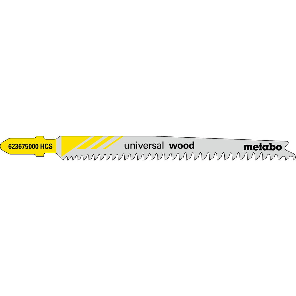 5 lames de scie sauteuse « universal wood » 91 mm/progr. - METABO - 623675000