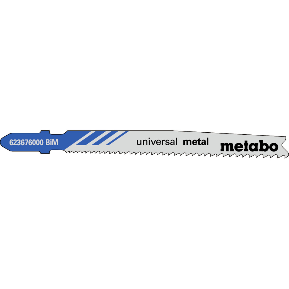 5 lames de scie sauteuse « universal metal » 74mm/progr. - METABO - 623676000