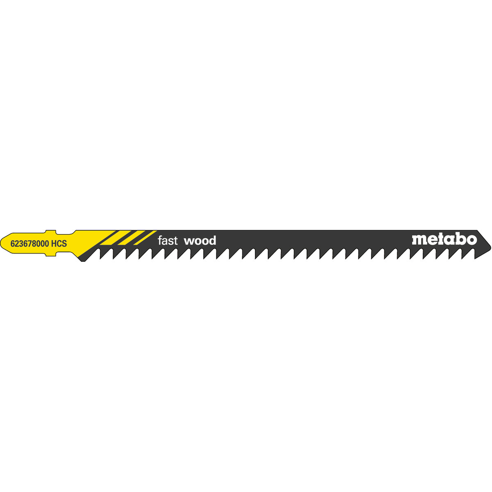 5 lames de scie sauteuse « fast wood » 126/ 4,0 mm - METABO - 623678000