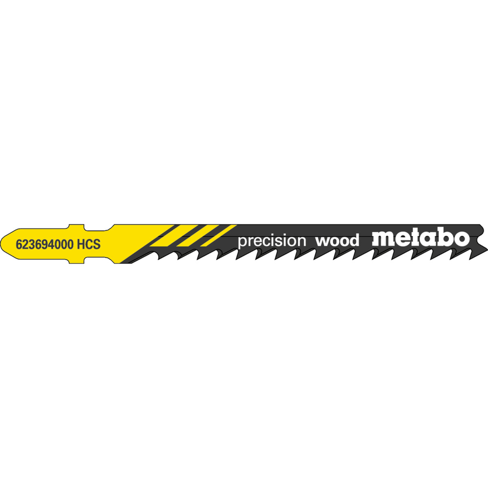 5 lames de scie sauteuse « precision wood » 74 4,0 mm - METABO - 623694000