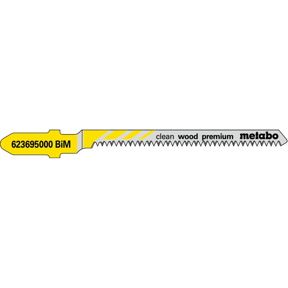 5 lames de scie sauteuse « clean wood premium » 57/ 1,4 mm - METABO - 623695000