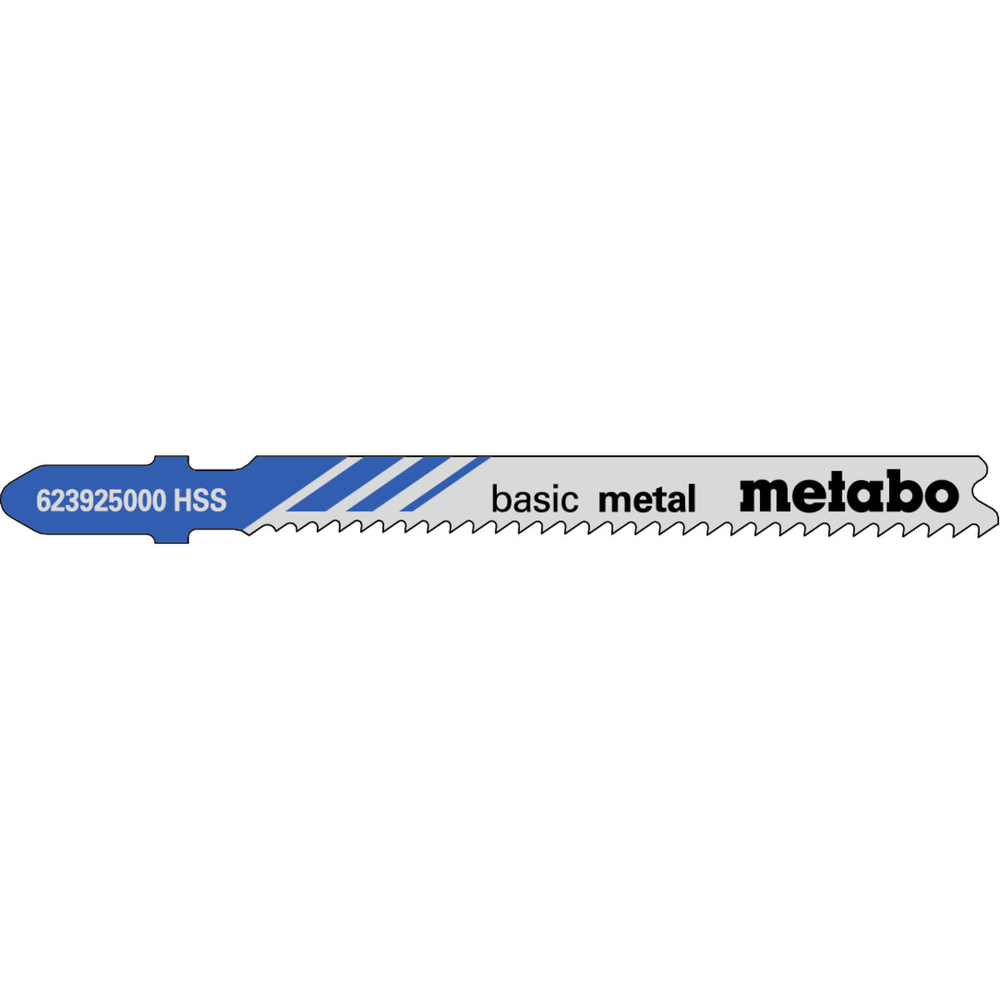 5 lames de scie sauteuse « basic metal » 66mm/progr. - METABO - 623925000