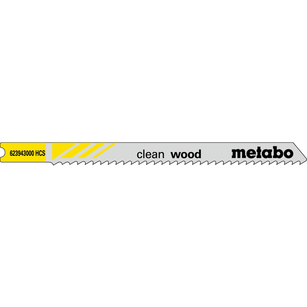 5 lames de scie sauteuse « clean wood » en U 82/2,5mm - METABO - 623943000