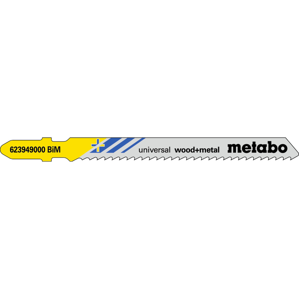 5 lames de scie sauteuse « universal wood + metal » 90/ 2,5 mm - METABO - 623949000