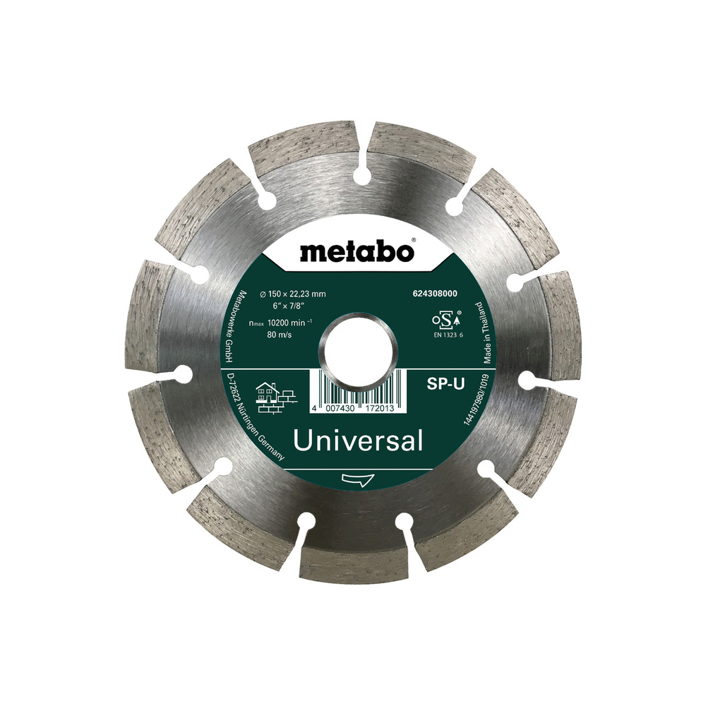 Meule de tronçonnage diamantée - SP - U, 150x22,23 mm - METABO - 624308000