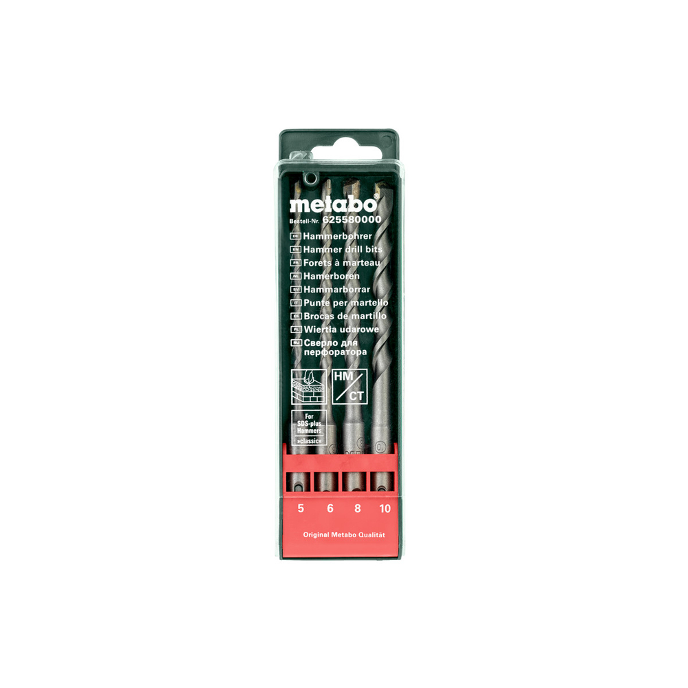 Coffret SDS-plus SP, 4 pièces - METABO - 625580000