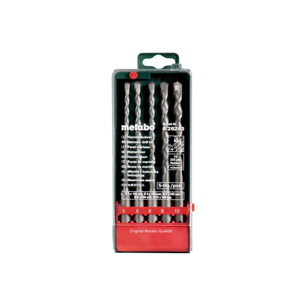 Jeu de 5 forets SDS-plus Classic - METABO - 626243000