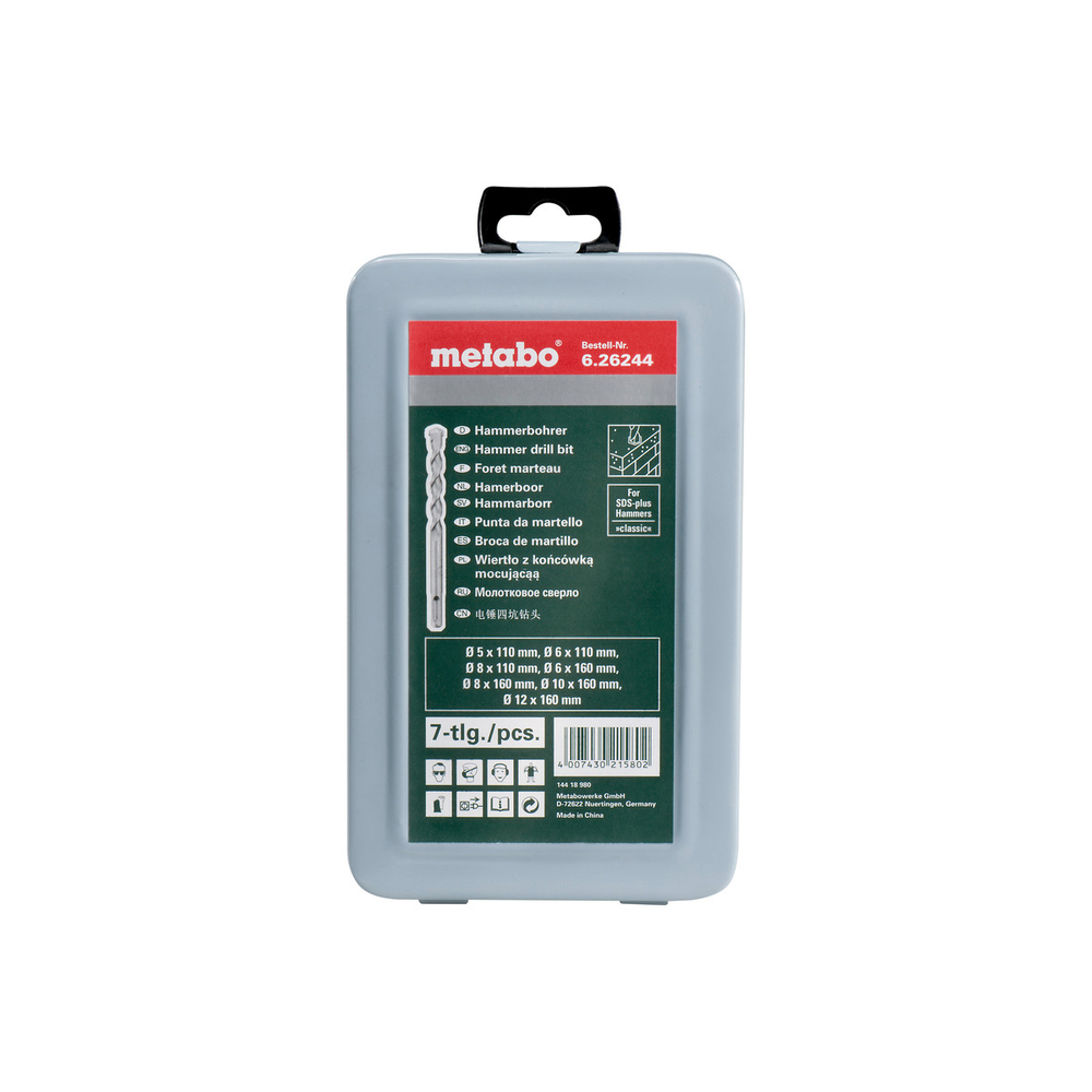 Jeu de 7 forets SDS-plus Classic - METABO - 626244000