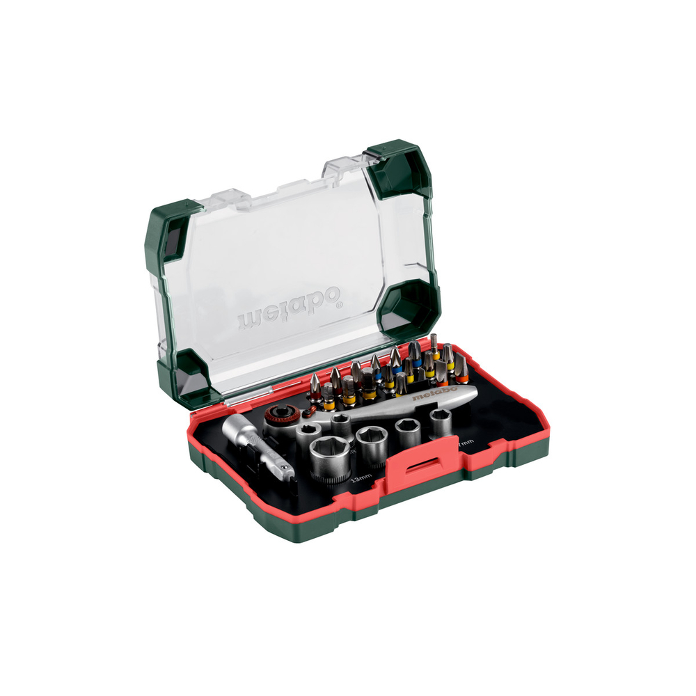 Coffret d'embouts et de cliquets SP, 26 pièces - METABO - 626701000