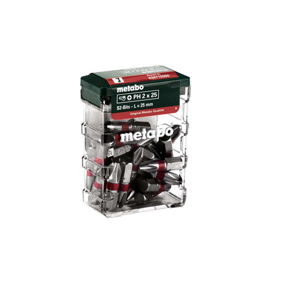 Coffret d'embouts PH2, SP, 25 pièces - METABO - 626715000