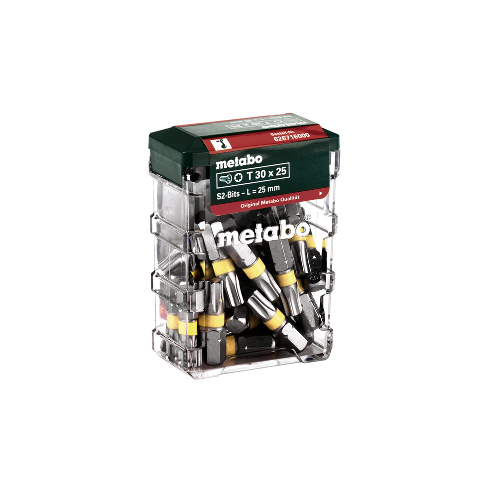Coffret d'embouts T30, SP, 25 pièces - METABO - 626716000